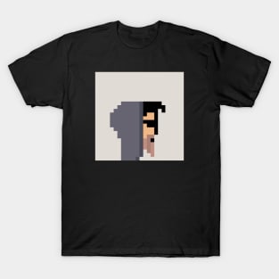 Hooded Visionary / Pixel Art / ToolCrypto #38 NFT T-Shirt